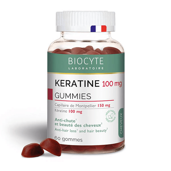 Kératine Anti-Chute & Beauté des Cheveux Kératine, Biotine 60 Gummies 2