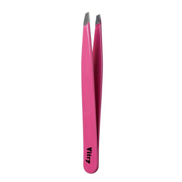 Pince À Épiler Professionnelle Mors Biais Inox Rose