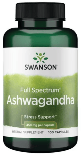 Swanson Full Spectrum Ashwagandha 450mg 100 Cápsulas