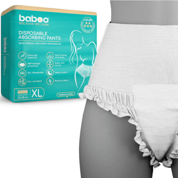 Baboo Pants Absorbentes Desechables Talla XL 5 uds