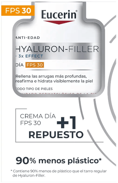eucerin hyaluron-filler crema de dia spf30 50 ml  recarga