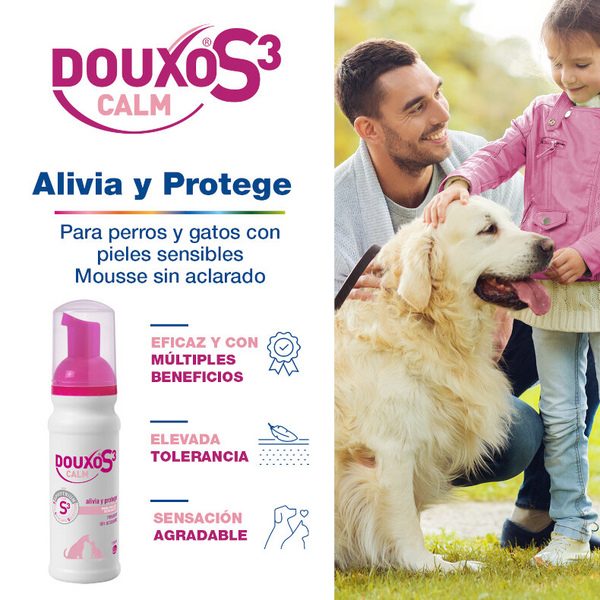 DOUXO S3 Calm Mousse Pieles Sensibles Perros Y Gatos 150 Ml