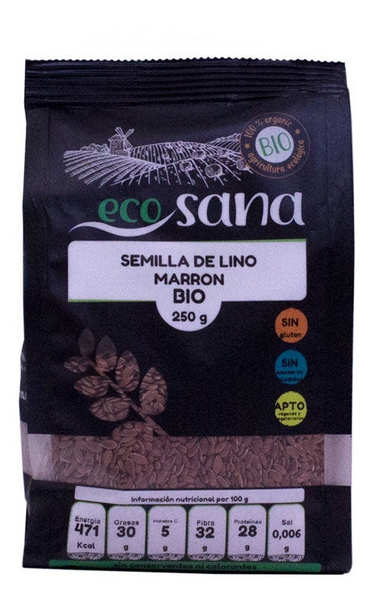 Ecosana Semilla Lino Marrón Bio 250g