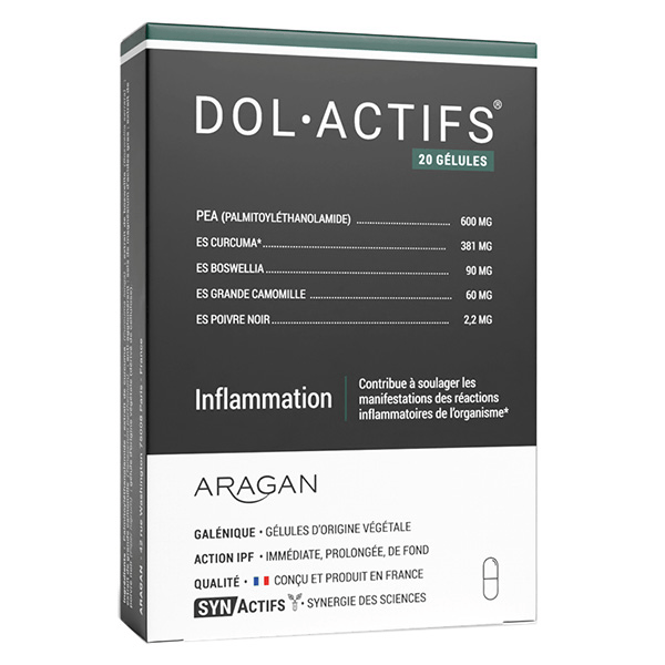 Aragan - - Dolactifs® - Anti Inflammatoire - Curcuma - 20 Gélules 3