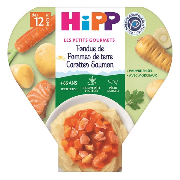 Fondue de Pommes de terre Carottes Saumon 230g