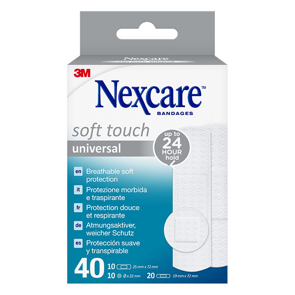Nexcare Soft Touch Universal 40 pansements 3