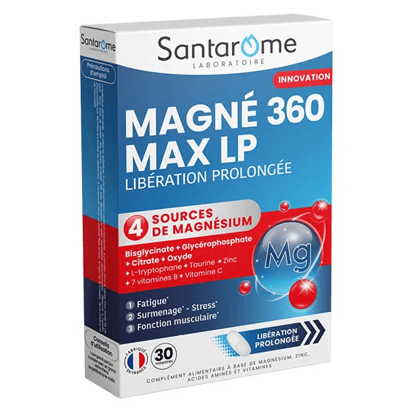 Santarome - Magnésium 360 Max LP - Libération prolongée - 30 comprimés 3
