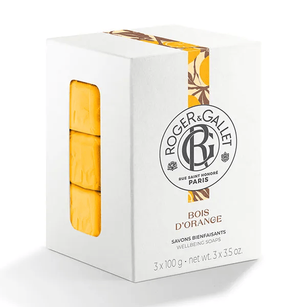 Roger & Gallet Bois d'Orange Coffret Savon Bienfaisant 3 x 100g 2