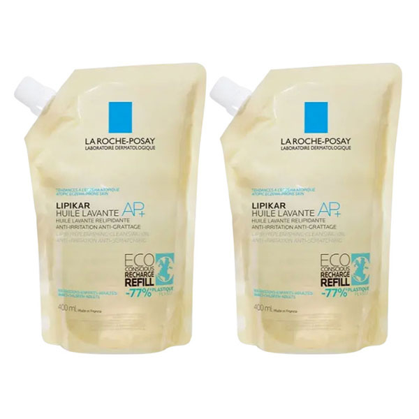 Lipikar Huile Lavante AP+ Anti-Irritation Éco Recharge Lot 2 x 400ml