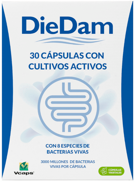 Diedam Probiótico Lactobacilos, Bifidobacterias E Inulina 30 Cápsulas