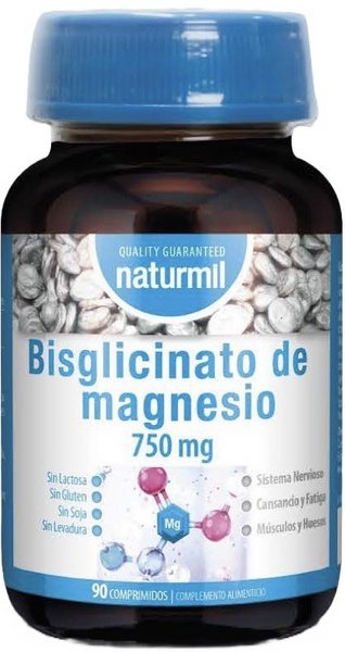 Naturmil Bisglicinato De Magnesio 750 Mg 90 Comprimidos