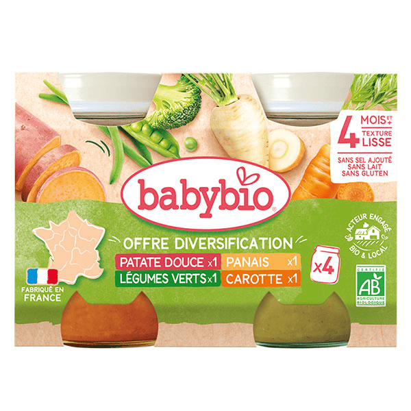 Mes 1ers Légumes de Nos Régions Bio 4 x 130g 2