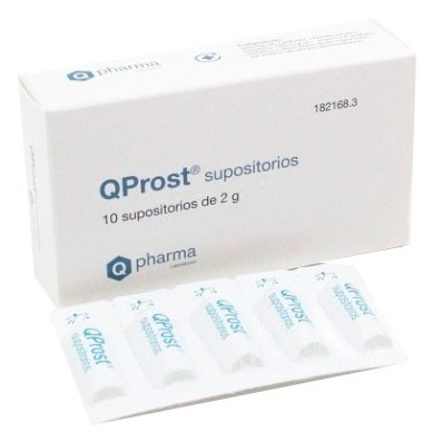 Qprost 10 Supositorios