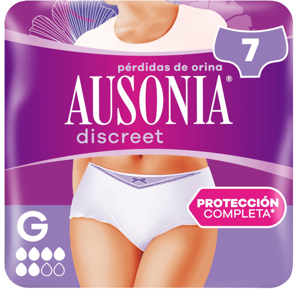 Ausonia Discreet Braguitas Incontinencia Mujer Normal L 7 uds