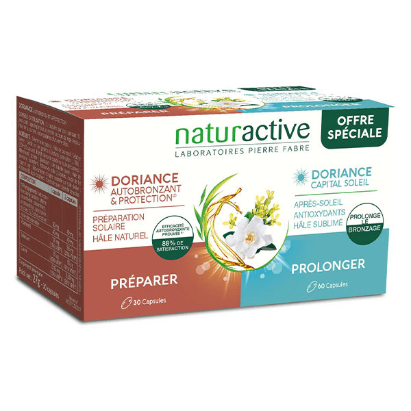 Doriance duo mixte autobronzant protection et capital soleil 2