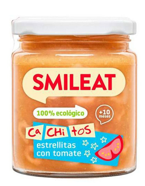 Smileat Tarrito Con Cachitos De Estrellitas De Pasta Con Tomate 230gr