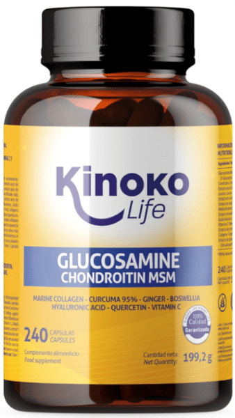 Kinoko Life Glucosamina Condroitina Con Msm 240 Cápsulas