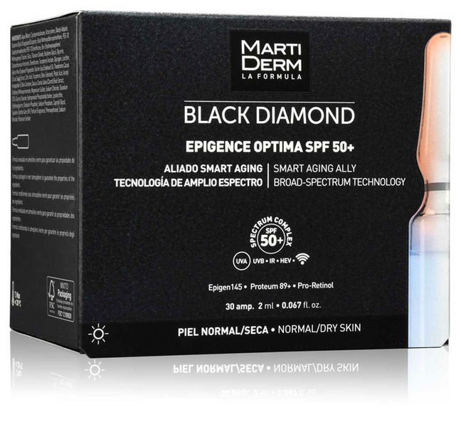 MartiDerm Black Diamond Epigence Optima SPF 50+ 30 Ampollas