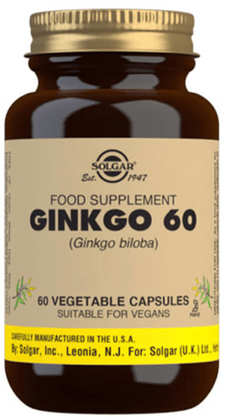 Solgar Ginkgo Biloba 60 Cápsulas Vegetales