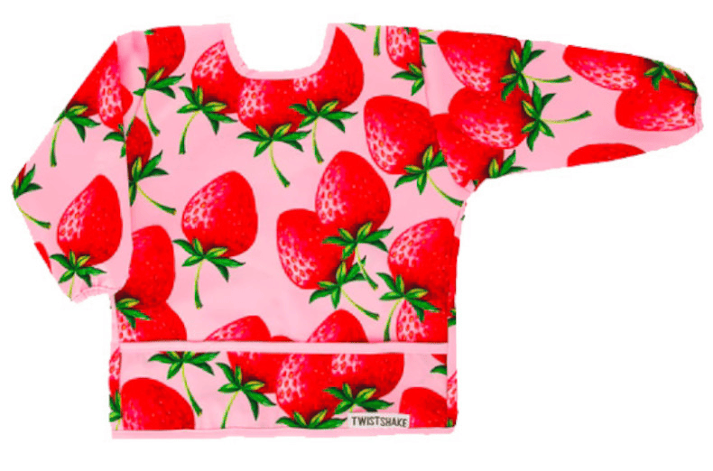 Twistshake Babero Manga Larga Fresas