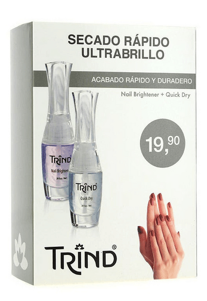 Trind Quick Dry 9ml + Nail Brightener 9 ml