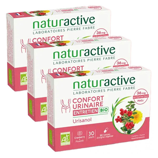 Urisanol Cranberry 30 gélules Lot de 3