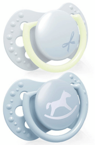 Lovi Mini Chupetes Dinámicos Baby Shower Azul 0-2m 2 uds
