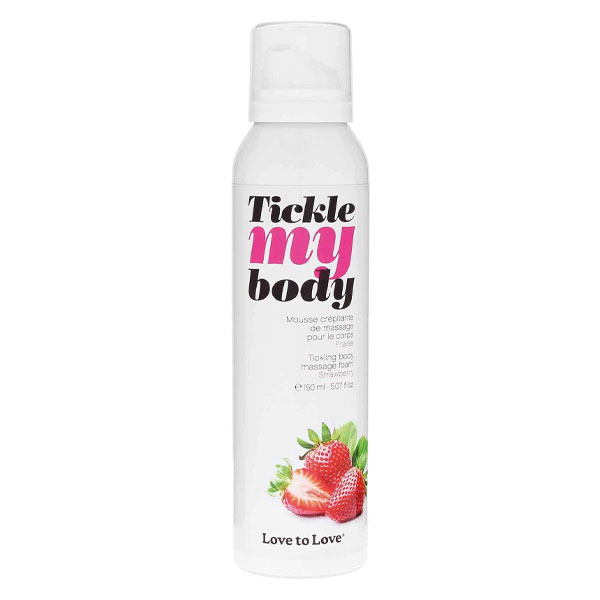 Tickle My Body Fraise - Mousse de Massage Crépitante - 150ml