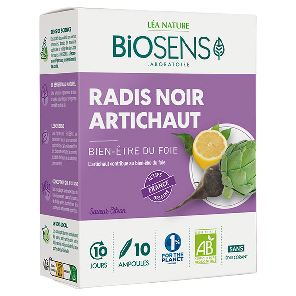 Radis Noir Artichaut Bio 10 ampoules