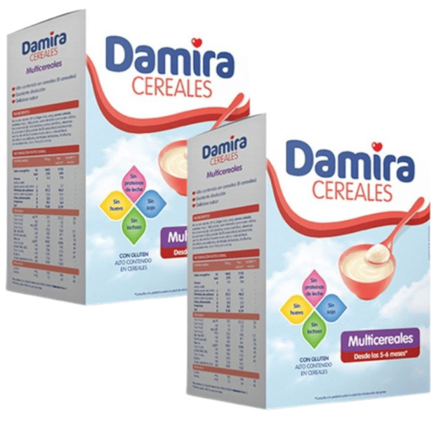 Damira Papilla Multicereales 5-6m 2x600 gr