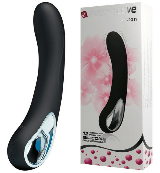 Love Vibrador Alston 12 Funciones Recargable Pretty Negro