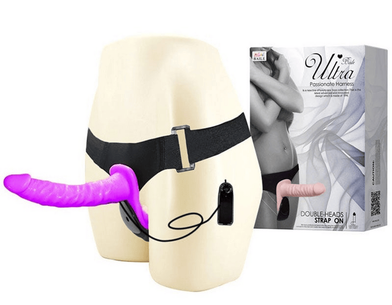 Love Ultra Passionate Harness Doble Pene con Vibración