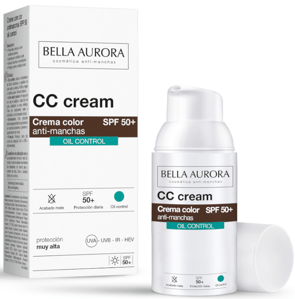 Bella Aurora CC Cream Antimanchas Oil Control SPF50+ 30 ml