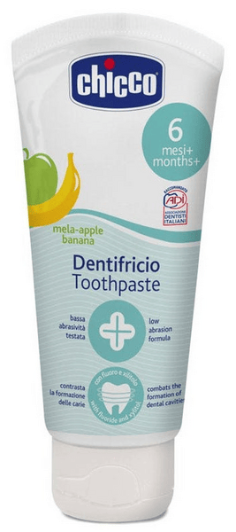 Chicco Dentífrico Manzana y Plátano +6m 50 ml