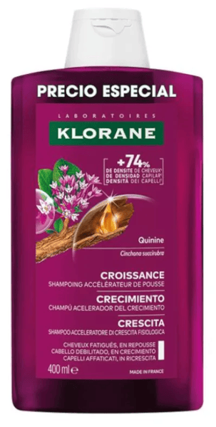 Klorane Champú Acelerador del Crecimiento Capilar a la Quinina 400 ml