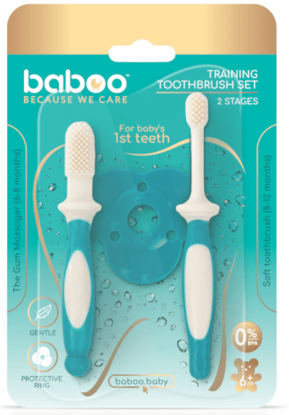 Baboo Set de Cepillo de Dientes +6m 2 uds