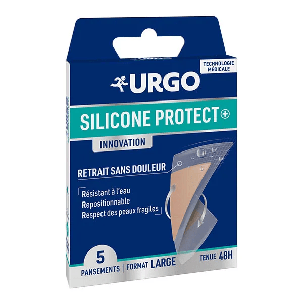 Silicone Protect+ Boite de 5 pansements Large 2