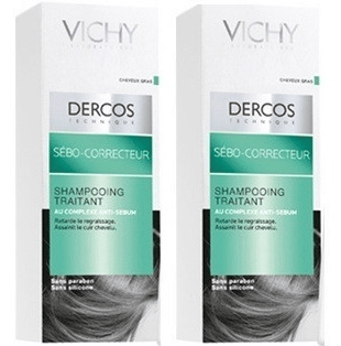 Vichy Dercos Champú Sebo-Corrector 2x200 ml