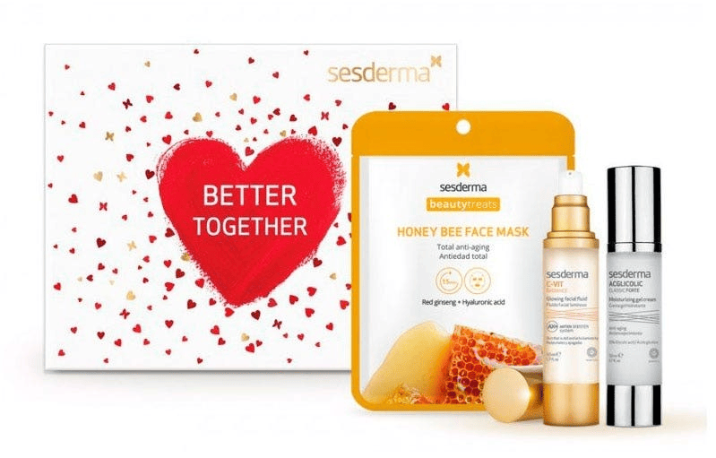 Sesderma Fluido C-Vit + Crema-Gel Acglicolic Forte + Mascarilla Honey Bee