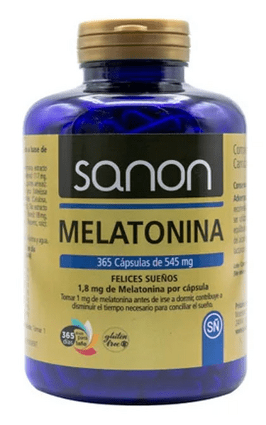 Sanon Melatonina 365 Cápsulas De 545 Mg