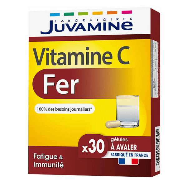 Fer + vitamine c, fatigue, 30 gélules 2