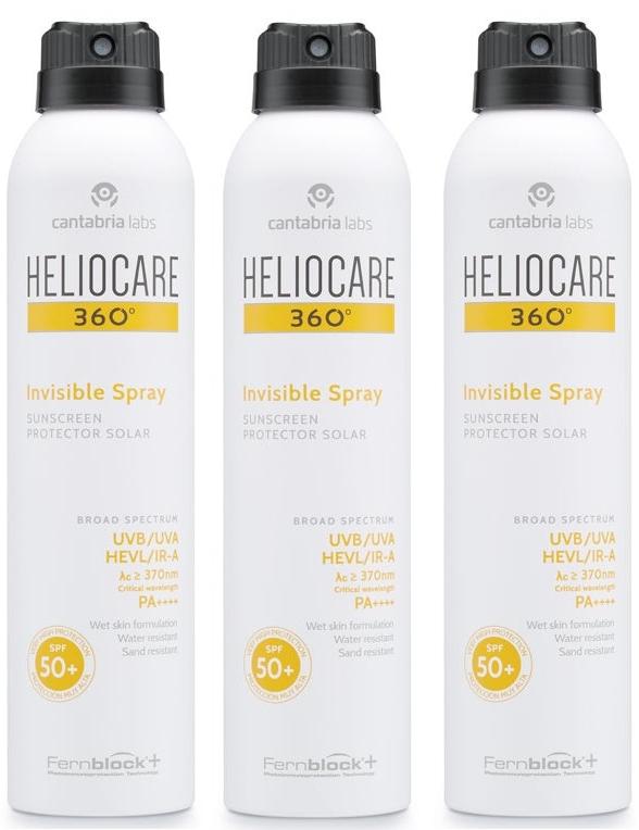 Imagen de Heliocare 360 Spray Invisible SPF50 3x200 ml sunscreen en OfertitasTOP