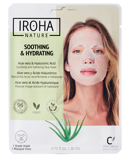 Iroha Nature Mascarilla Facial Reconfortante E Hidratante Biodegradable 1 Unidad