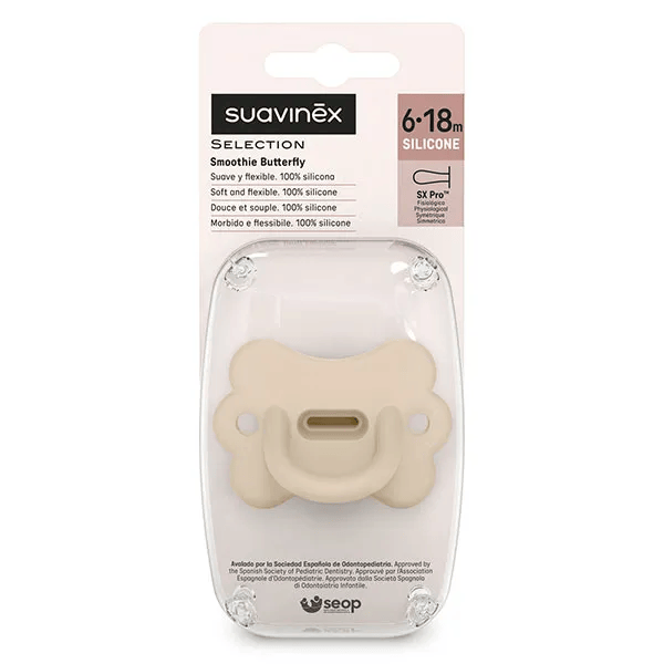 Sucette Réversible SXPRO 6 à 18 mois Butterfly Beige