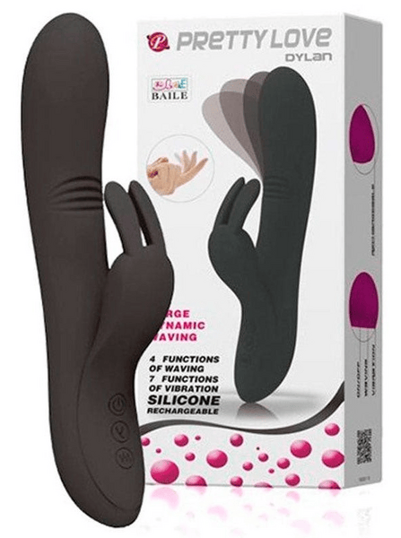 Love Vibrador Dylan Sistema Waving Recargable Pretty Negro