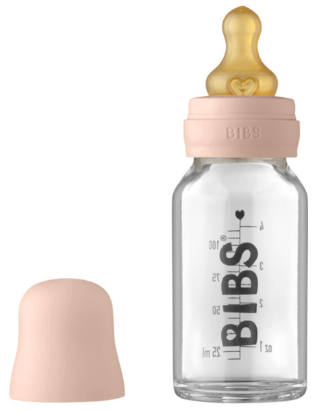 Bibs Biberón Cristal Flujo Lento Blush 110 ml