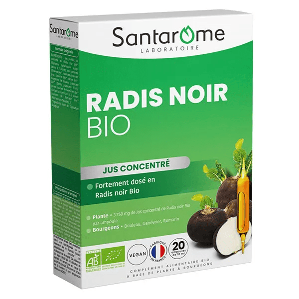 Radis Noir Bio 20 ampoules