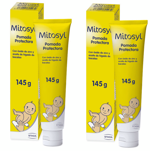 Mitosyl Crema Protectora Pañal Cuidado del Culito del Bebé 2x145 gr
