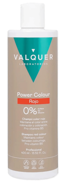 Valquer Power Color Champú Rojo 400 ml