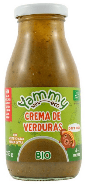 Yammy Crema de Verduras ECO +4m 255 gr